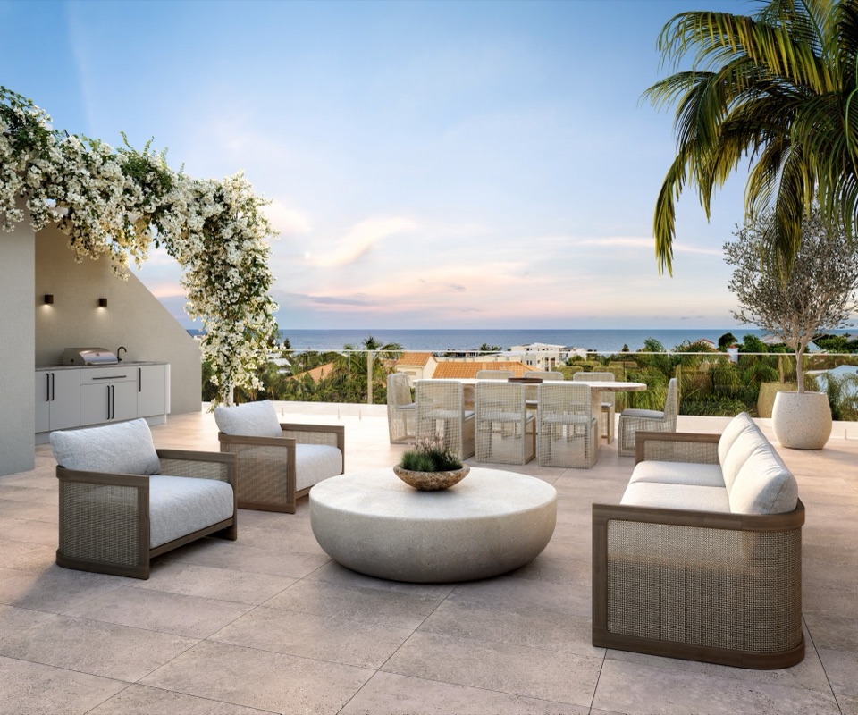 Artist Impression — Private Rooftop at Dusk